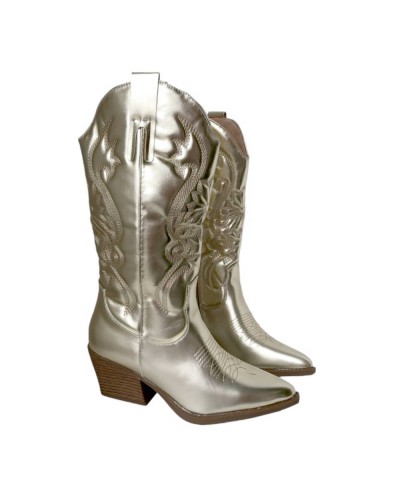 BOTA COWBOY METALIZADAS BROCADAS