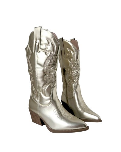 BOTA COWBOY METALIZADAS BROCADAS