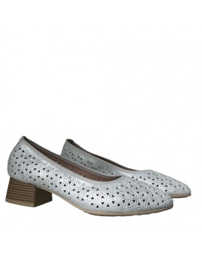 ZAPATO SALON PICADO TACON BAJO