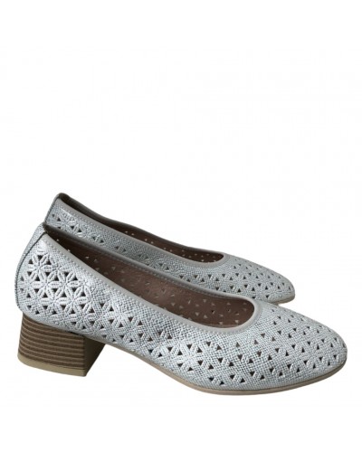 ZAPATO SALON PICADO TACON BAJO