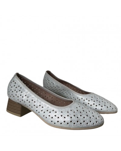 ZAPATO SALON PICADO TACON BAJO