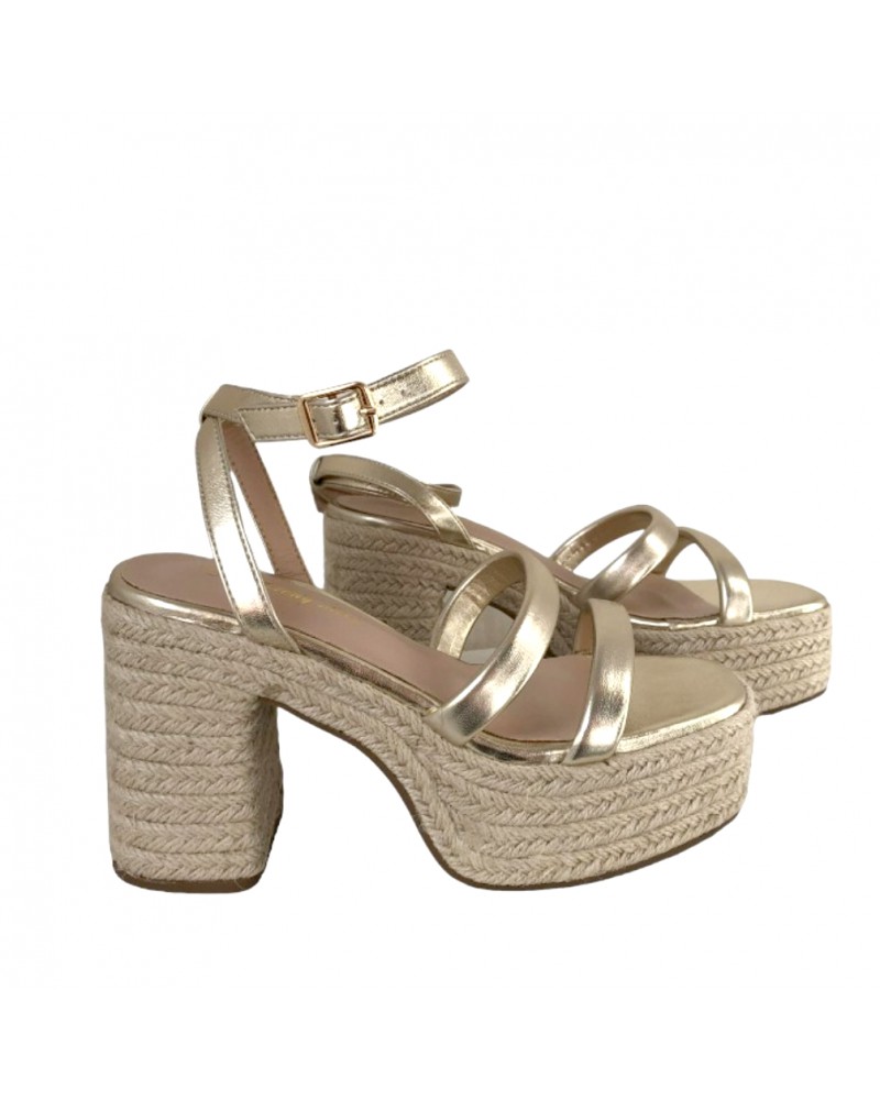 SANDALIA TACON PLATAFORMA ESPARTO
