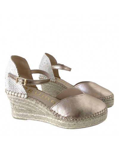 ESPADRILLE CUÑA PIEL 5C MACARENA