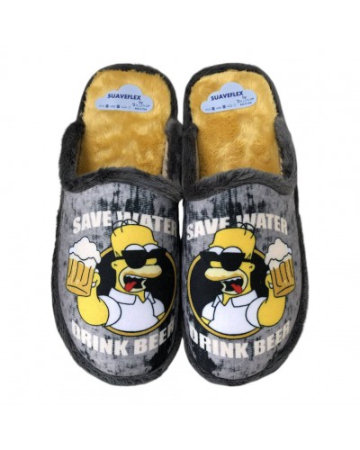 ZAPATILLA DE CASA SIMPSON CERVEZA