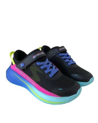 ZAPATILLA SKECHERS JR WAVE MULTICOLOR