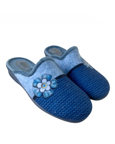 ZAPATILLA CUÑA NEVADA FLOR