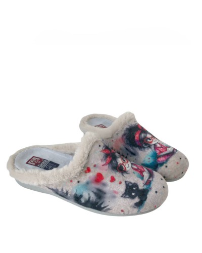 ZAPATILLA CASA NIÑA GAFAS GEMA GARCIA