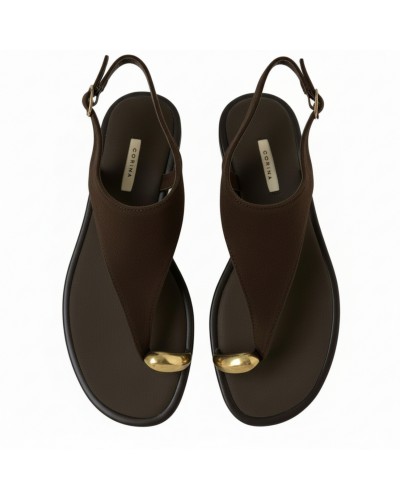 SANDALIA PLANA AÑILLO DEDO CORINA