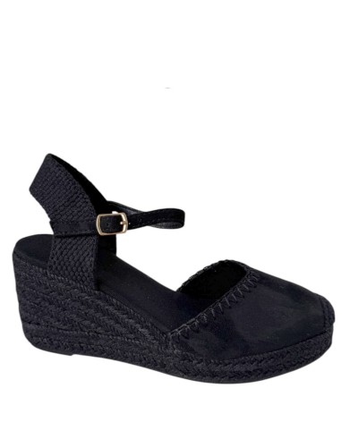 SANDALIAS CUÑA ESPARTO 5C PESPUNTES