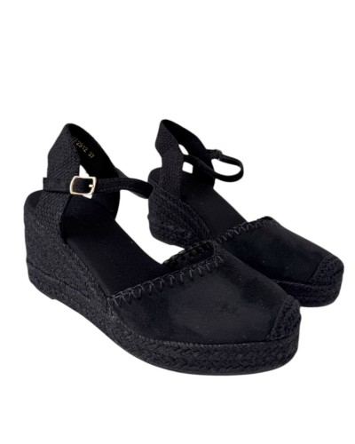 SANDALIAS CUÑA ESPARTO 5C PESPUNTES