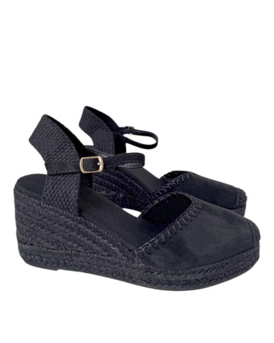 SANDALIAS CUÑA ESPARTO 5C PESPUNTES