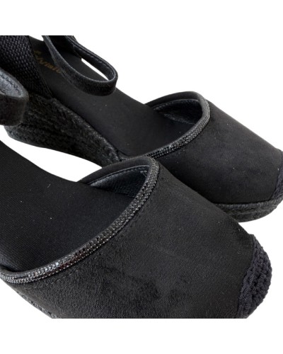 SANDALIAS CUÑA ESPARTO 5C CRISTALES