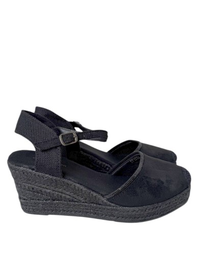 SANDALIAS CUÑA ESPARTO 5C CRISTALES