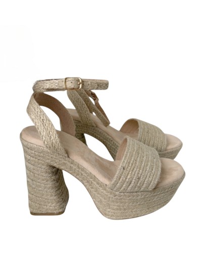 SANDALIAS TACON ESPARTO DIVINAS