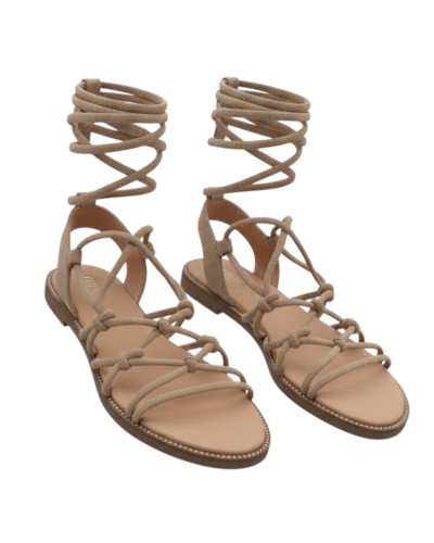 SANDALIAS PLANAS ATADAS ROMANA