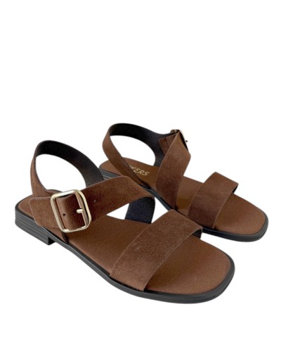 SANDALIAS PIEL WIKERS HEBILLA