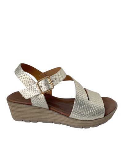 SANDALIA CUÑA PRINT WIKERS