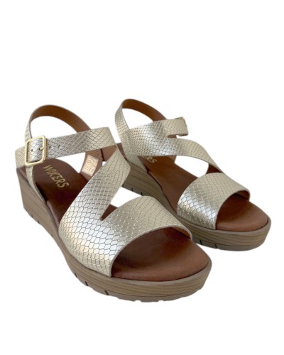 SANDALIA CUÑA PRINT WIKERS