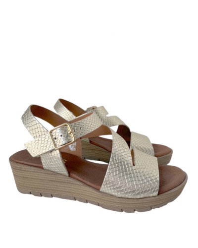 SANDALIA CUÑA PRINT WIKERS