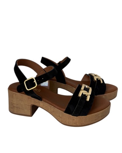 SANDALIAS ESLABON TACON PIEL WIKERS