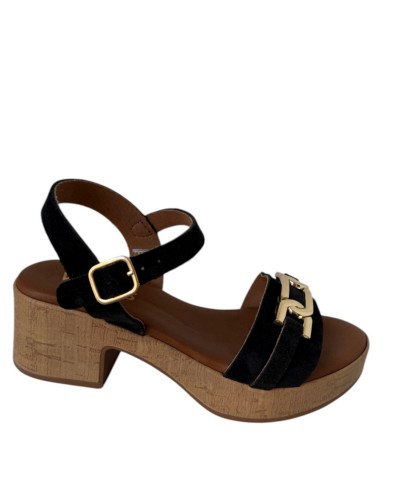 SANDALIAS ESLABON TACON PIEL WIKERS