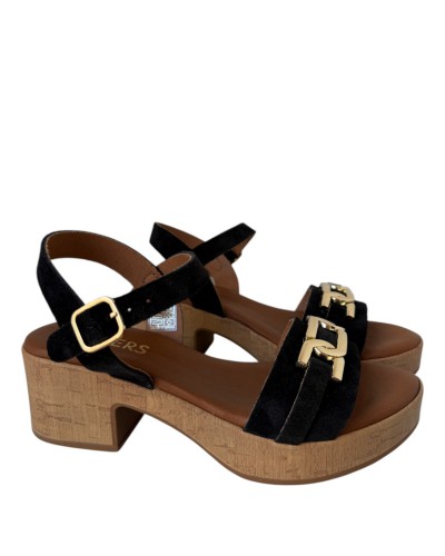SANDALIAS ESLABON TACON PIEL WIKERS