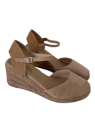 SANDALIA ESPARTO CUÑA AL TONO