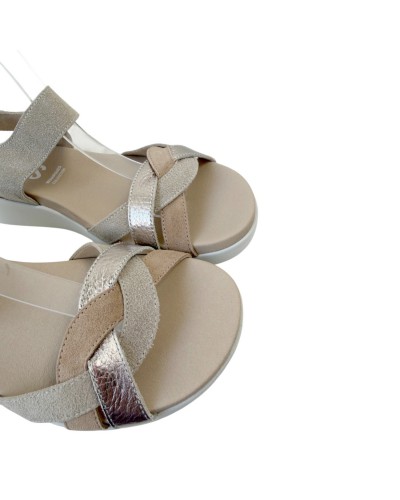 SANDALIA PIEL CONFORT VELCRO