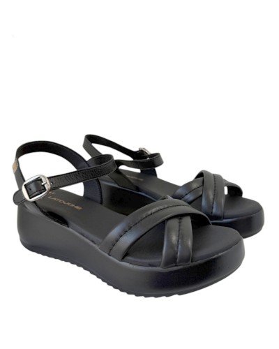 SANDALIA PLATAFORMA PIEL GEL