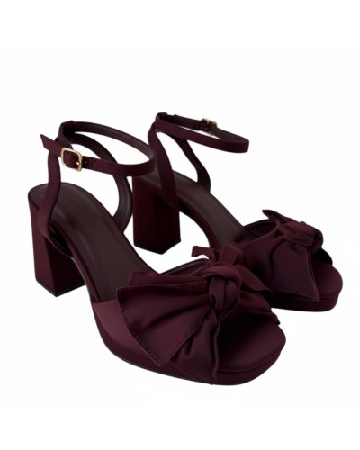 SANDALIA TACON LAZADA RASO BUONAROTTI