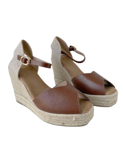 SANDALIA CUÑA ESPARTO TALONERA BUONAROTT