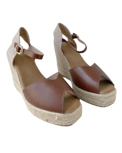 SANDALIA CUÑA ESPARTO TALONERA BUONAROTT