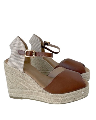 SANDALIA CUÑA ESPARTO TALONERA BUONAROTT