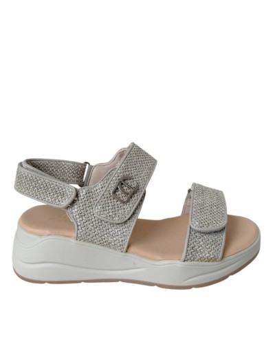 SANDALIA CASUAL RAFIA VELCRO