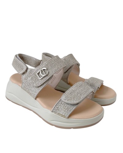 SANDALIA CASUAL RAFIA VELCRO