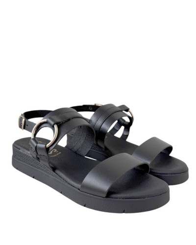 SANDALIAS CUÑA PLANTILLA ARO PIEL