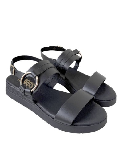 SANDALIAS CUÑA PLANTILLA ARO PIEL