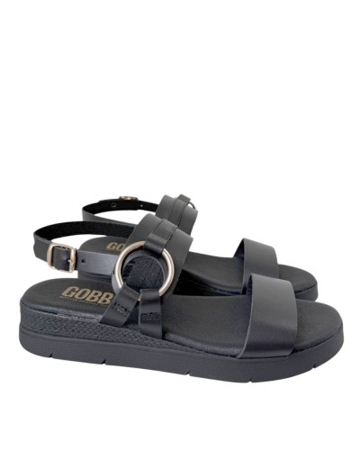 SANDALIAS CUÑA PLANTILLA ARO PIEL