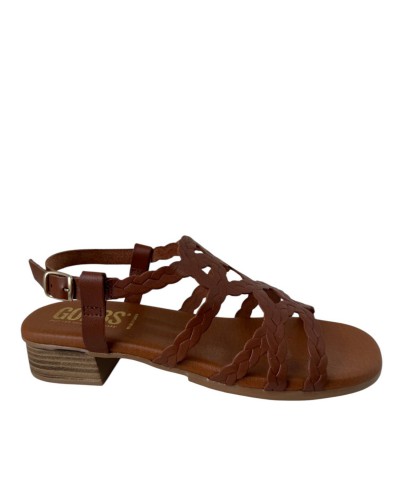 SANDALIA TRENZADA PLANTILLA GEL PIEL