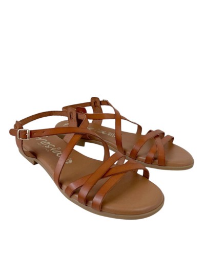 SANDALIAS PLANAS PIEL ROMANAS