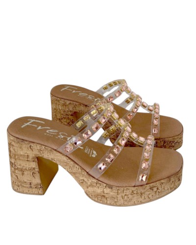 ZUECO TACON VINILO JOYA