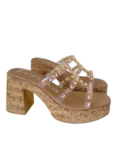 ZUECO TACON VINILO JOYA