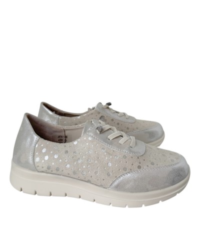 SNEAKERS CASUAL ELASTICO METALIZADO
