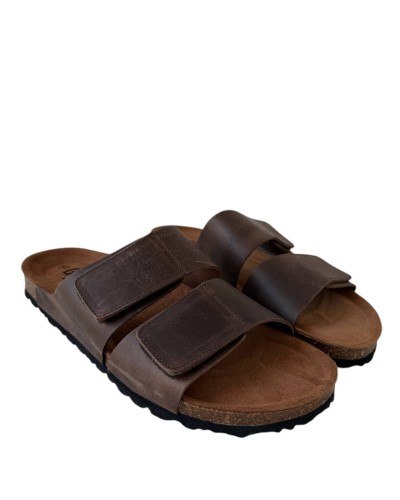 SANDALIAS HOMBRE PISO BIO VELCRO PIEL