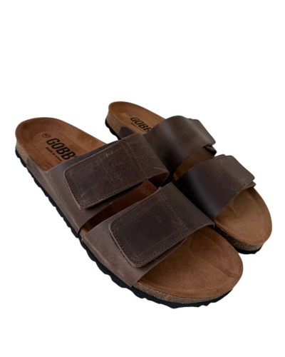 SANDALIAS HOMBRE PISO BIO VELCRO PIEL
