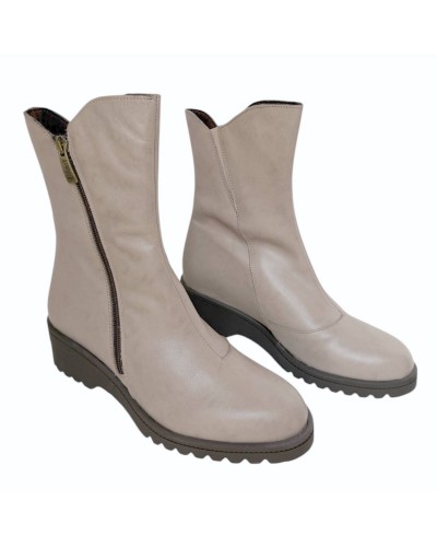 BOTIN CUÑA PIEL VALERIA CONFORT