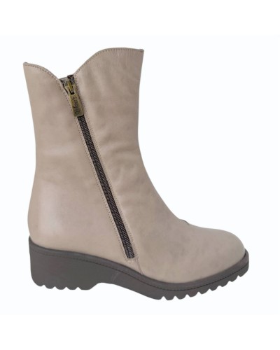 BOTIN CUÑA PIEL VALERIA CONFORT