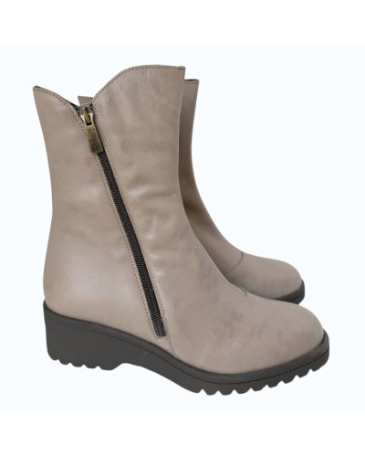 BOTIN CUÑA PIEL VALERIA CONFORT