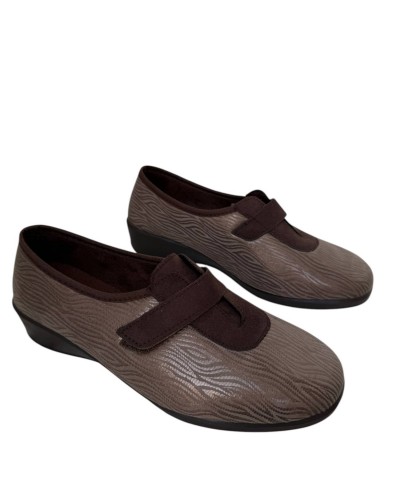 ZAPATO CONFORT TEXTIL VELCRO