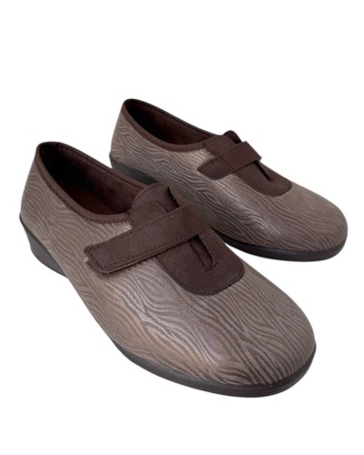 ZAPATO CONFORT TEXTIL VELCRO